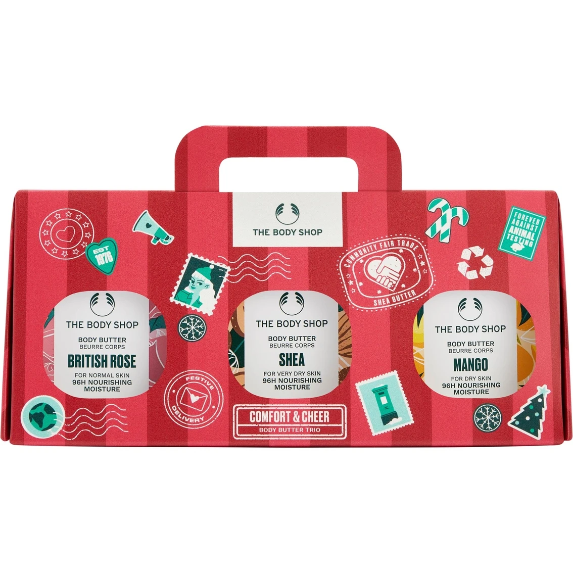 Discount ⭐ The Body Shop Comfort & Cheer 🤩 Christmas Body Butter Trio 🎉 1 Discount ⭐ The Body Shop Comfort & Cheer 🤩 Christmas Body Butter Trio 🎉