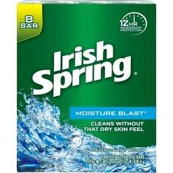 Flash Sale ❤️ Irish Spring Moisture Blast Bar Soap, 8 Count ⌛