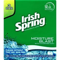 Coupon 🔥 Irish Spring Moisture Blast Deodorant Bath Bar, 3 Pk. 🌟