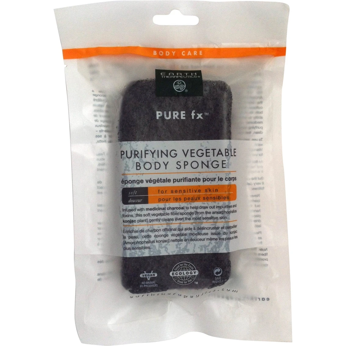 Promo 😍 Earth Therapeutics Charcoal Vegetable Body Sponge ⭐ 1 Promo 😍 Earth Therapeutics Charcoal Vegetable Body Sponge ⭐