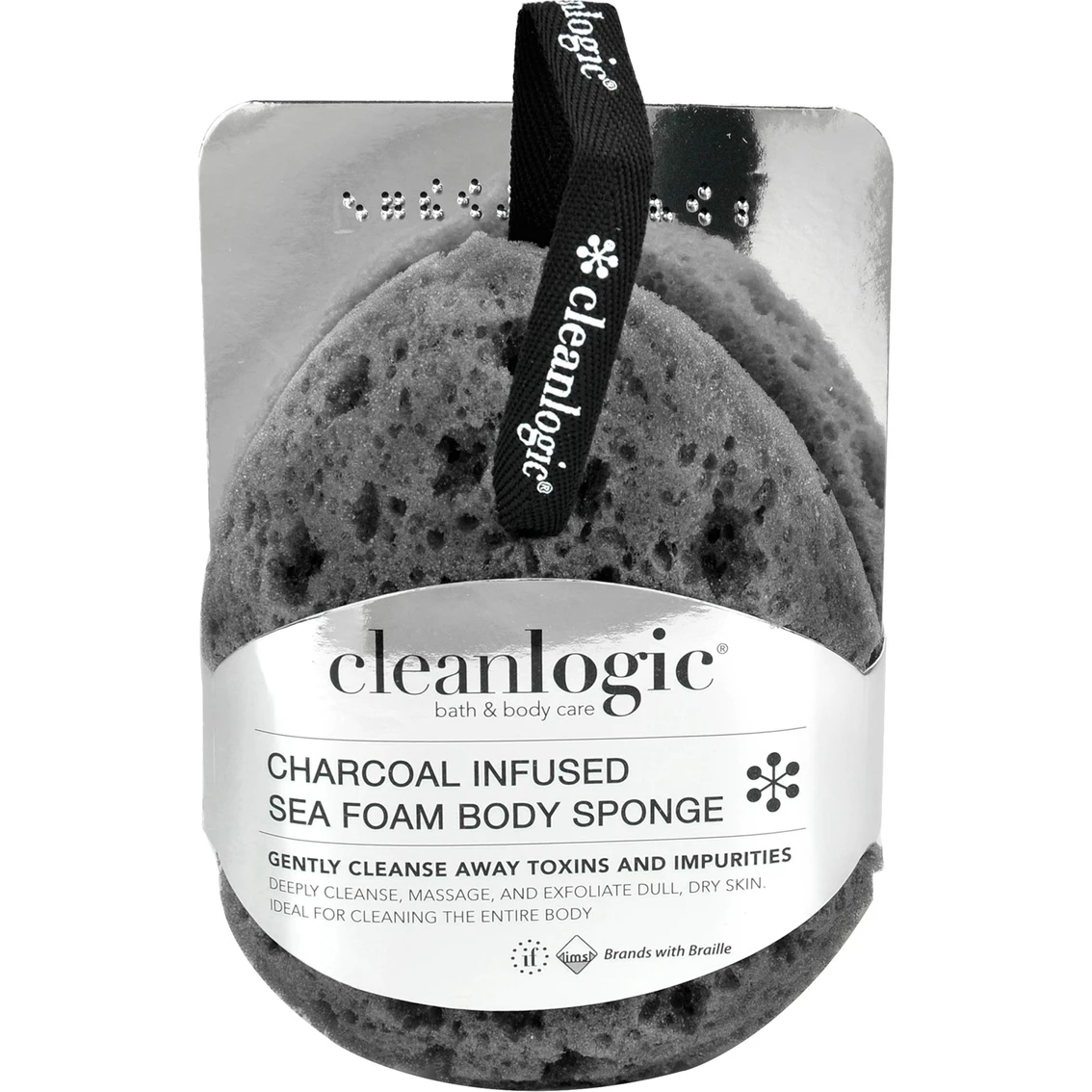 Brand new ❤️ Cleanlogic Charcoal Infused Foam Sea Sponge 😀 1 Brand new ❤️ Cleanlogic Charcoal Infused Foam Sea Sponge 😀
