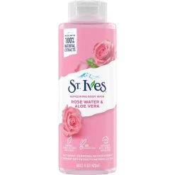 Hot Sale ✨ St. Ives Rose Water & Aloe Vera Plant Based Natural Body Wash 16 Oz. ⌛