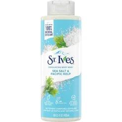 Coupon 🛒 St. Ives Sea Salt & Pacific Kelp Plant Based Natural Exfoliating Body Wash 16 Oz. 🎁