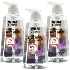 Hot Sale ๐ WBM Care Lavender And Almond Body Wash 3 Pk. ๐