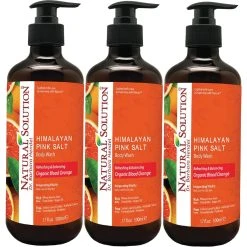 Flash Sale 😍 Natural Solution Body Wash, Organic Blood Orange 3 Pk. 🥰