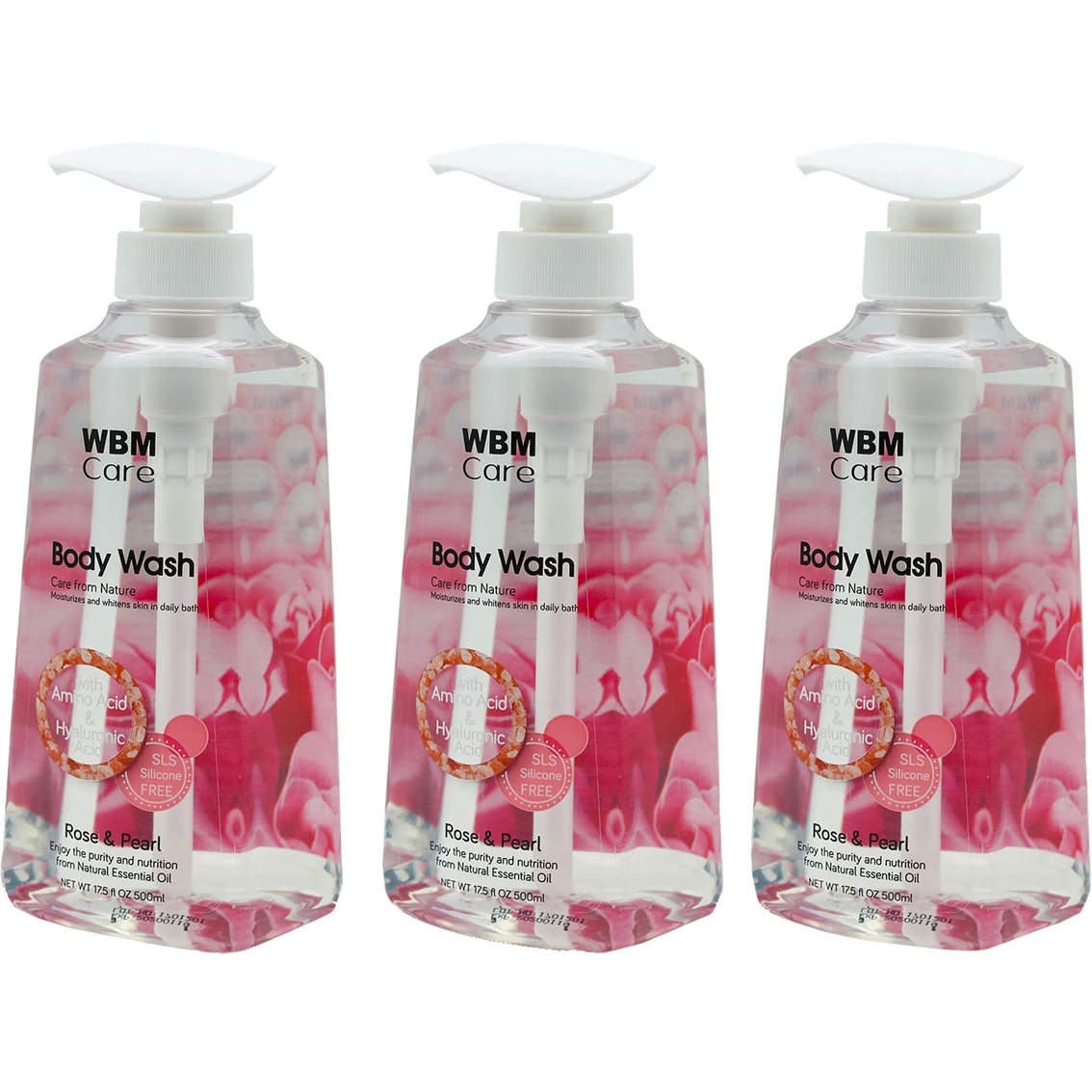 Outlet ๐ WBM Care Body Wash, Rose & Pearl 3 Pk. 500ml Each โญ 1 Outlet ๐ WBM Care Body Wash, Rose & Pearl 3 Pk. 500ml Each โญ