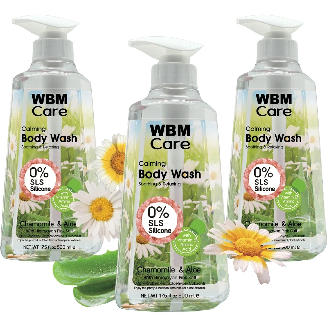 Best deal 🎉 WBM Care Body Wash, Chamomile & Aloe 3 Pk., 500ml Each 🎁 1 Best deal 🎉 WBM Care Body Wash, Chamomile & Aloe 3 Pk., 500ml Each 🎁