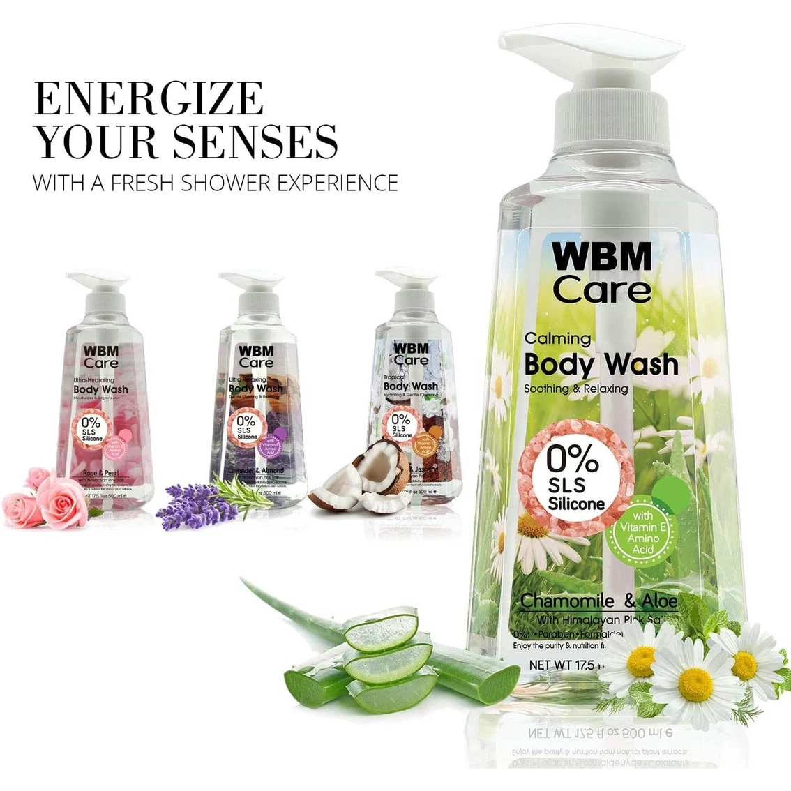 Best deal 🎉 WBM Care Body Wash, Chamomile & Aloe 3 Pk., 500ml Each 🎁 2 Best deal 🎉 WBM Care Body Wash, Chamomile & Aloe 3 Pk., 500ml Each 🎁 - Image 2