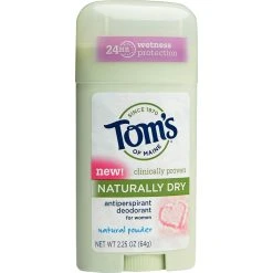 Discount ✨ Tom's Of Maine ⭐ Women's Naturally Dry Antiperspirant Deodorant, Natural Powder Scent ✨