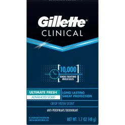 Flash Sale ⭐ Gillette Clinical Strength All Day Fresh Advanced Solid Antiperspirant Deodorant 🧨