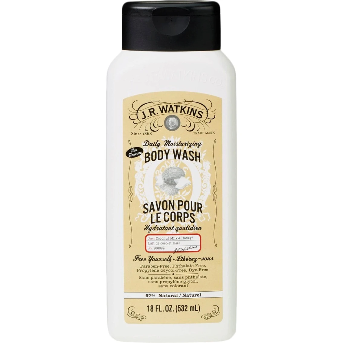 Brand new ⭐ J.R. Watkins Coconut Milk And Honey Body Wash 🌟 1 Brand new ⭐ J.R. Watkins Coconut Milk And Honey Body Wash 🌟