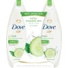 Promo ⭐ DOVE BODY WASH CUCUMBER AND GREEN TEA 20 OZ TWIN 🎉