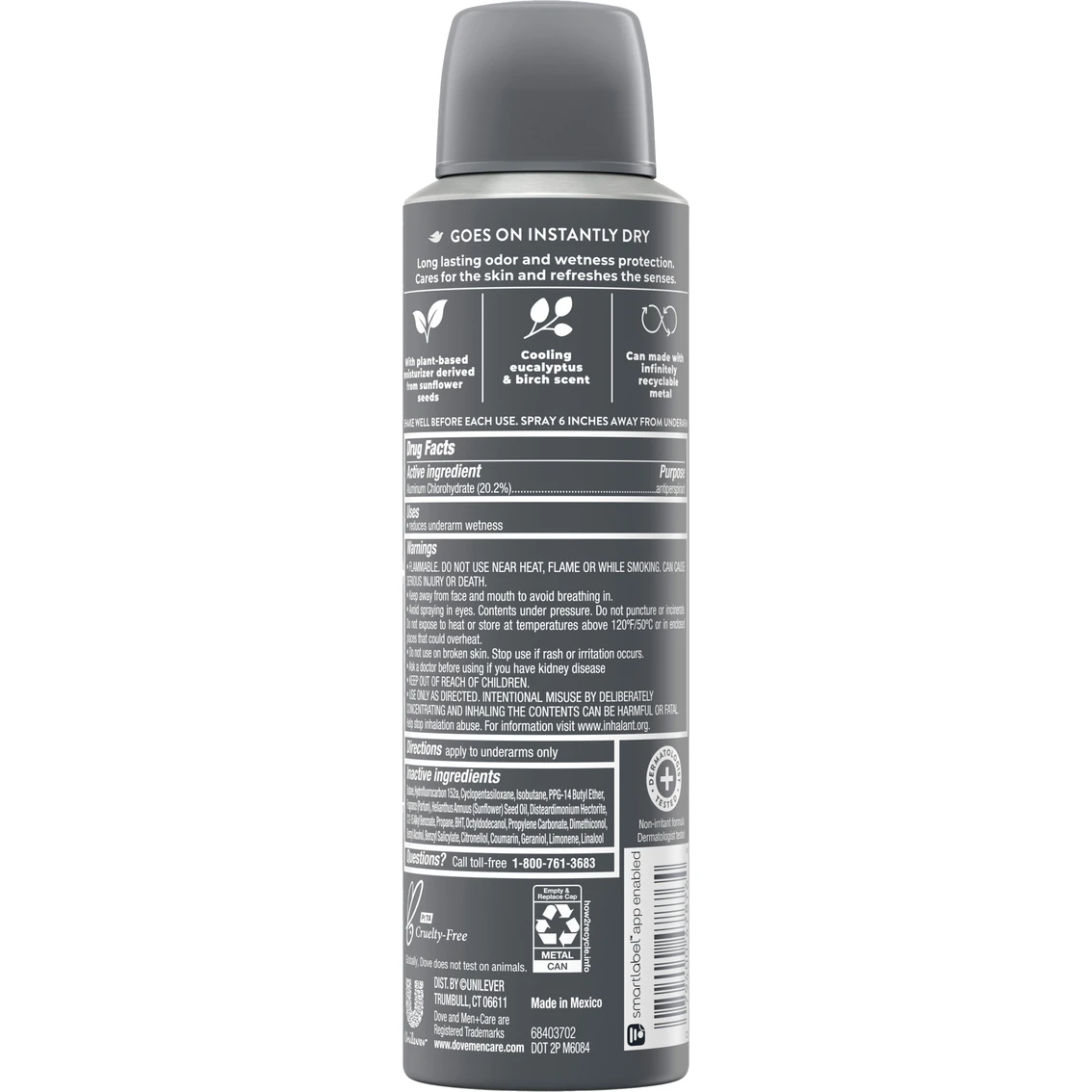 Wholesale โจ Dove Men + Care Eucalyptus + Birch Antiperspirant Dry Spray Deodorant 3.8 Oz. ๐คฉ 2 Wholesale โจ Dove Men + Care Eucalyptus + Birch Antiperspirant Dry Spray Deodorant 3.8 Oz. ๐คฉ - Image 2