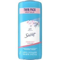 Hot Sale ⭐ Secret Solid Antiperspirant And Deodorant Powder Twin Pk. ❤️