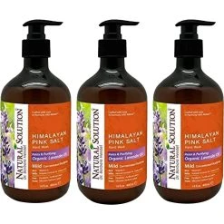 Discount 🤩 Natural Solution Himalayan Pink Salt Liquid Soap With Lavender 3 Pk. ⌛