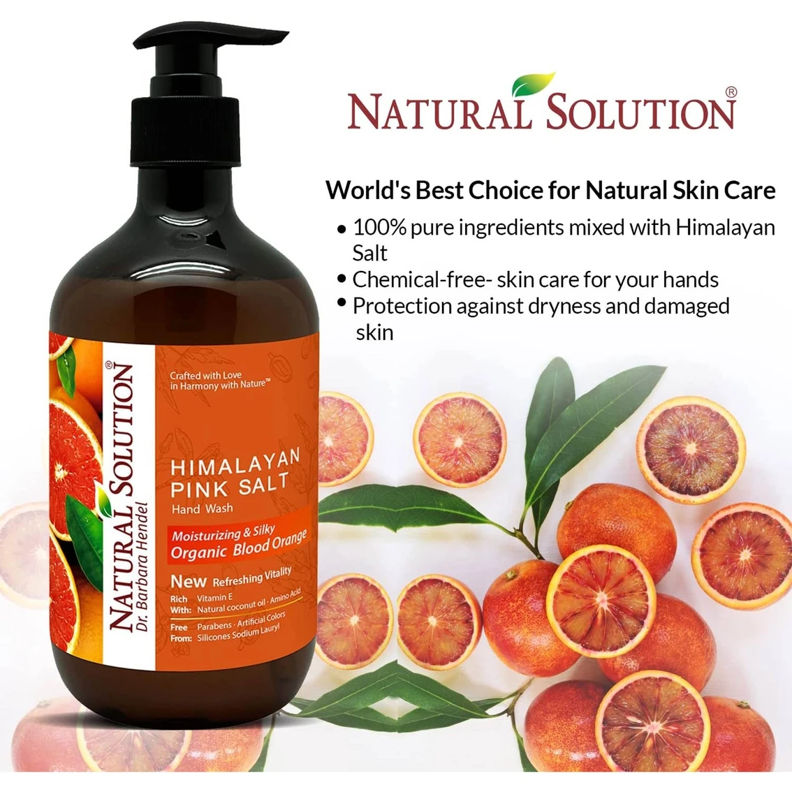 Wholesale 😉 Natural Solution Himalayan Pink Salt Liquid Hand Soap With Blood Orange 3 Pk. ✨ 2 Wholesale 😉 Natural Solution Himalayan Pink Salt Liquid Hand Soap With Blood Orange 3 Pk. ✨ - Image 2