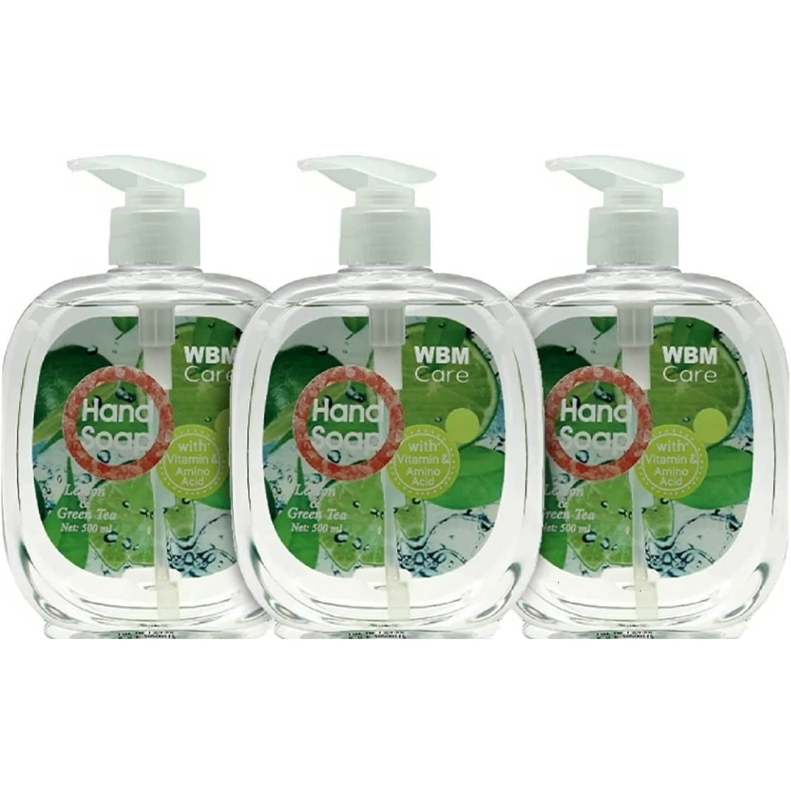 Best Sale 😍 WBM Care Lemon And Green Tea Liquid Hand Soap, 3 Pk., 500ml Each ❤️ 1 Best Sale 😍 WBM Care Lemon And Green Tea Liquid Hand Soap, 3 Pk., 500ml Each ❤️