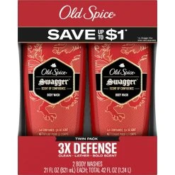 Outlet ⌛ Old Spice Red Zone Swagger Body Wash Twin Pack ✨