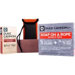 Promo ⭐ Duke Cannon Bourbon Soap On A Rope Bundle Pack ✨