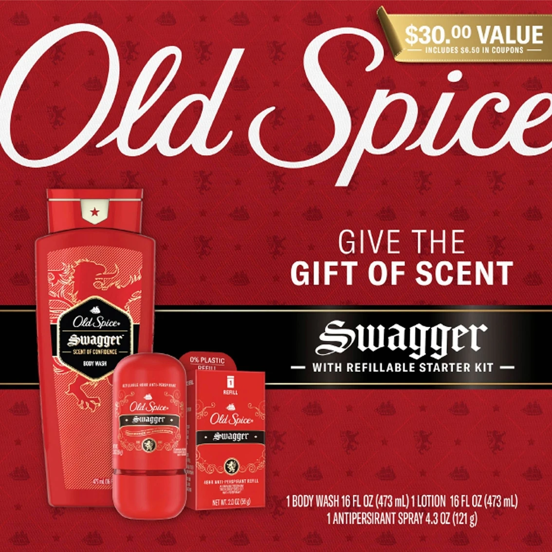 Discount ❤️ Old Spice Holiday 2022 Old Spice Swagger Premium Gift Set ✔️ 1 Discount ❤️ Old Spice Holiday 2022 Old Spice Swagger Premium Gift Set ✔️