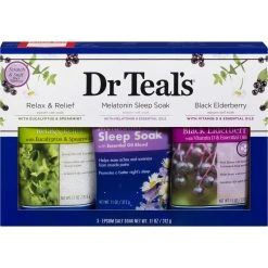 Outlet ❤️ Dr Teal's Eucalyptus, Melatonin And Elderberry Salt Variety 3 Pc. Gift Set 👍