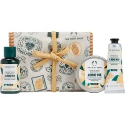Best Sale 💯 The Body Shop Soothe And Smooth Almond Milk Mini 3 Pc. Gift Set 🔔