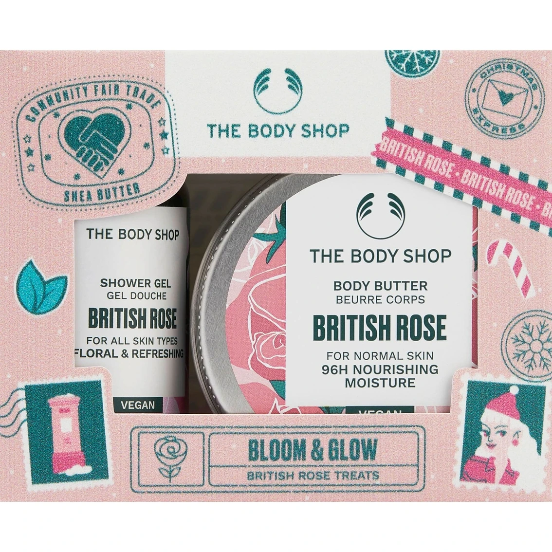 Outlet ๐ The Body Shop Bloom And Glow British Rose Treats 2 Pc. Gift Set โ๏ธ 1 Outlet ๐ The Body Shop Bloom And Glow British Rose Treats 2 Pc. Gift Set โ๏ธ